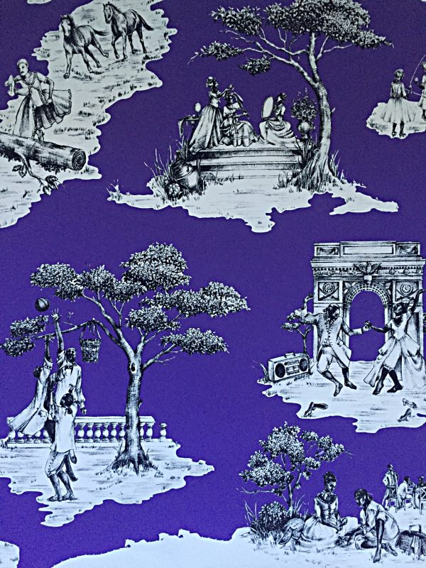 Harlem Toile De Jouy Hand Screened Wallpaper Overstock - Image 6