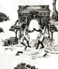 Harlem Toile Black and White