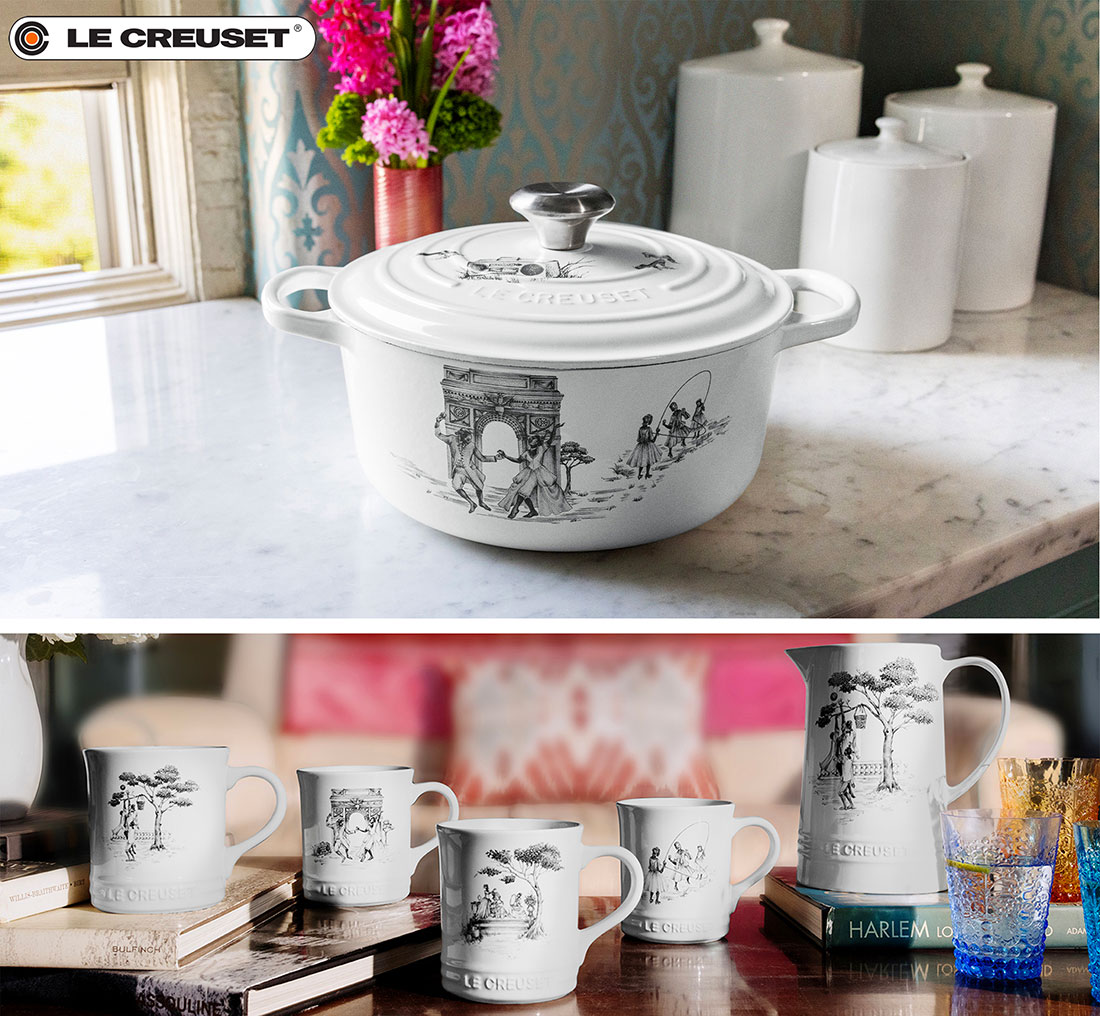 Harlem Toile LeCreuset Collaboration